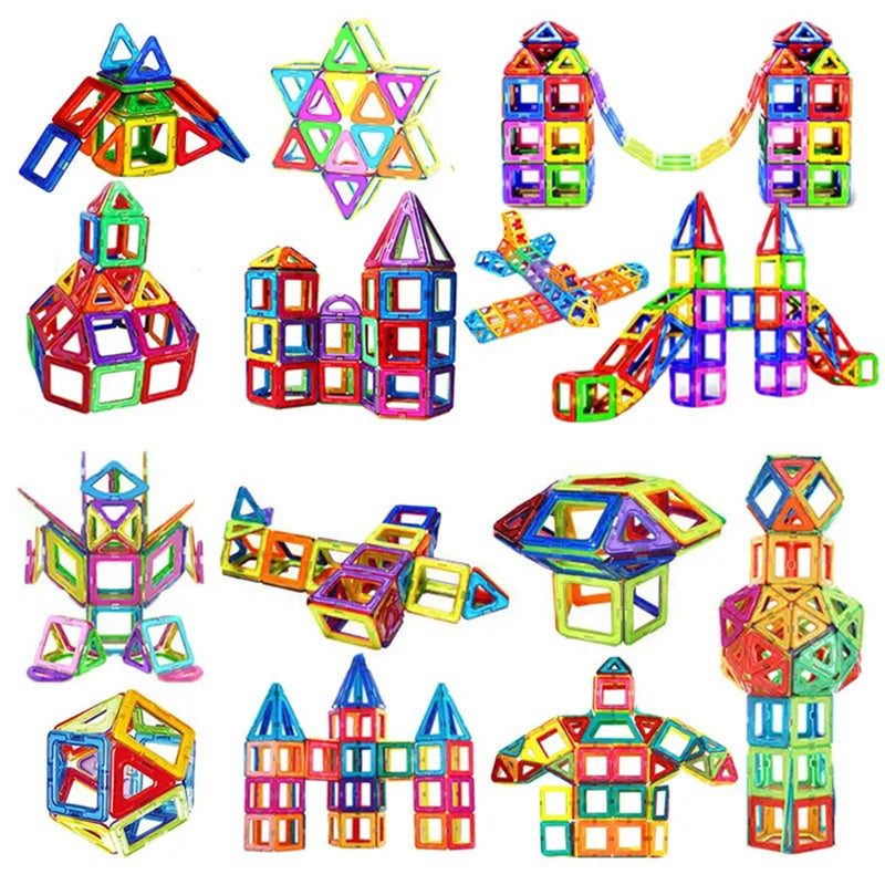 Merry & Bright Magnetic Building Blocks – DIY Construction Set for Kids
