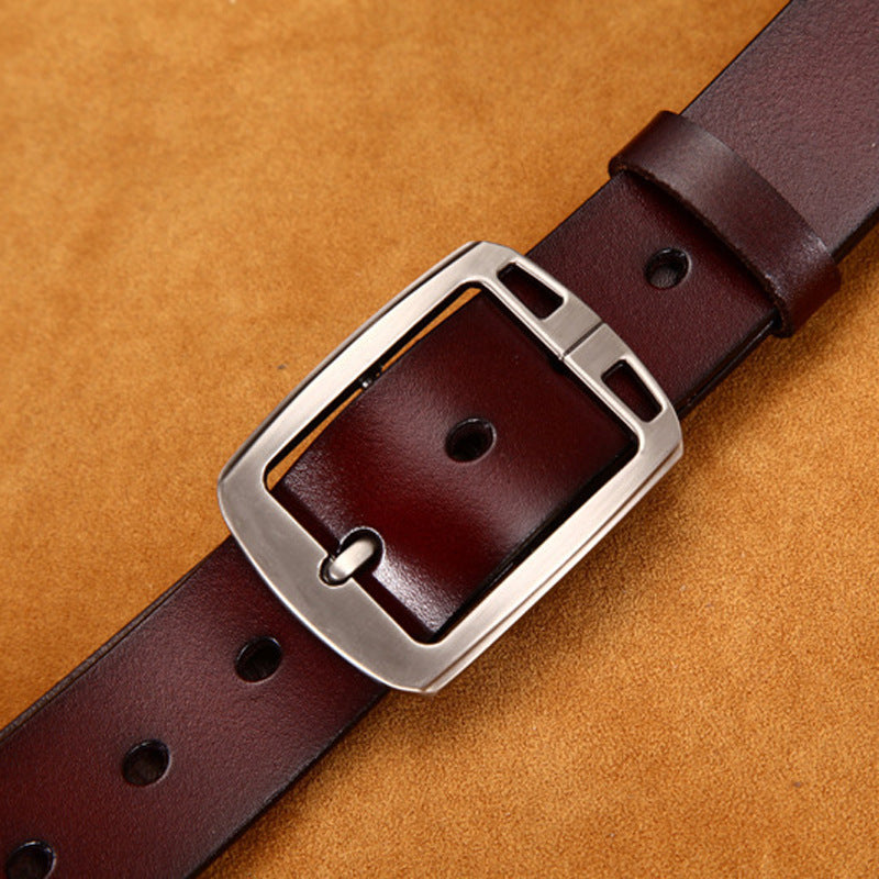 Merry & Bright Men's Leather Belt