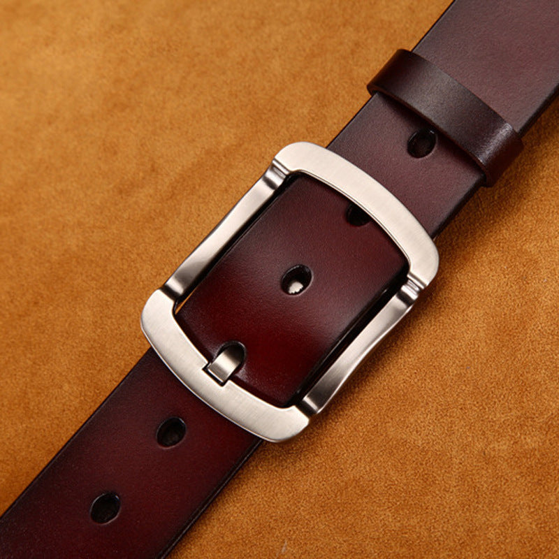 Merry & Bright Men's Leather Belt