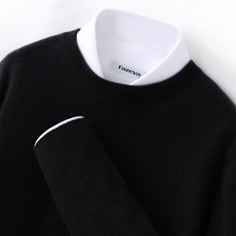 Merry & Bright Long Sleeve Pullover Business Casual Sweater Autumn And Winter