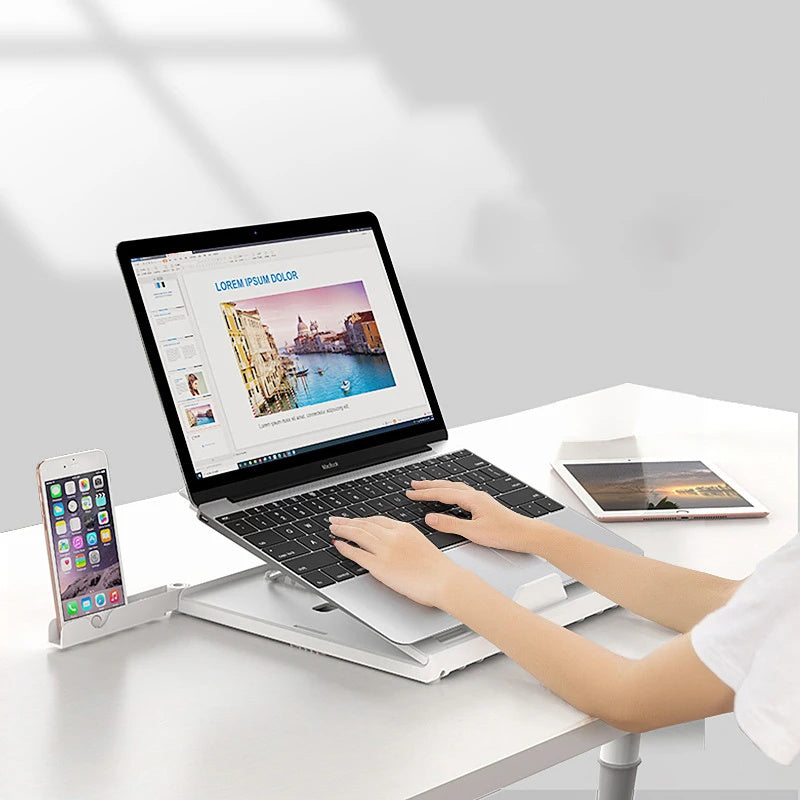 Merry & Bright New Laptop Stand Multifunctional Folding Lift Portable Laptop Stand Monitor