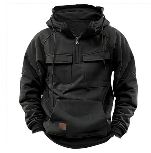 Merry & Bright Men's Zip-up Hoodies Sweatshirt With Drawstring And Pocket Design Fashion Casual Sports Sweatshirt