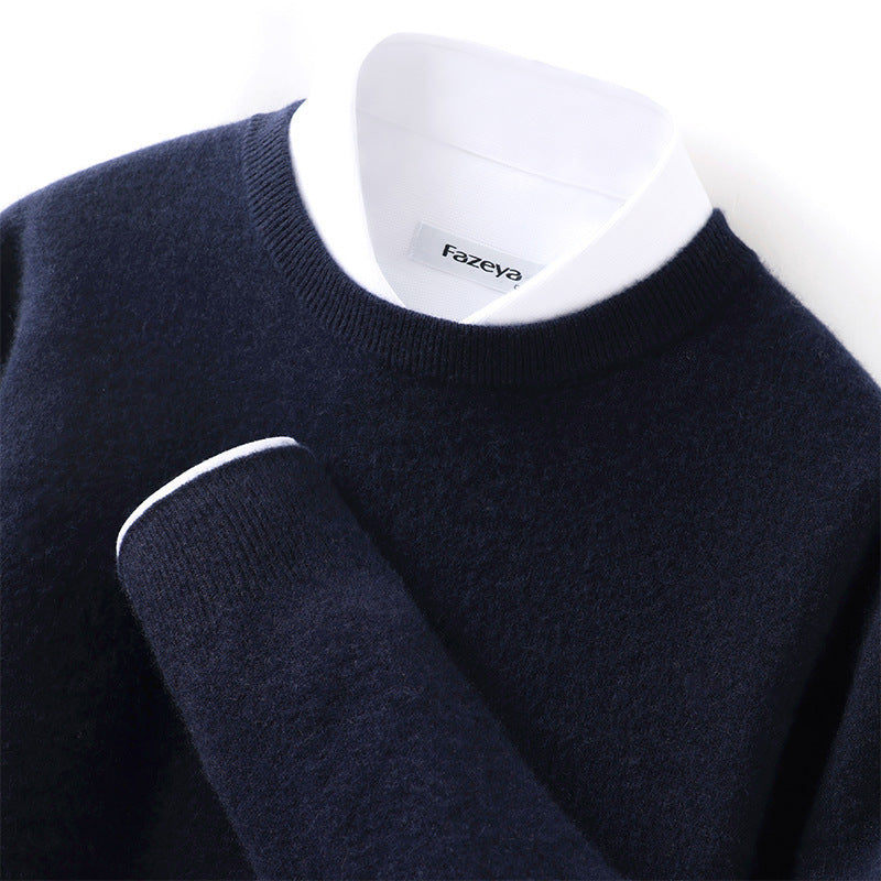 Merry & Bright Long Sleeve Pullover Business Casual Sweater Autumn And Winter