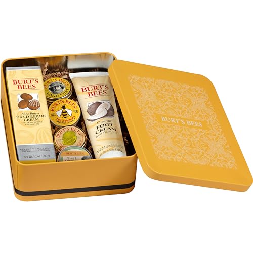 Merry & Bright Burt's Bees Classic Gift Set – 6-Piece Natural Skincare Collection