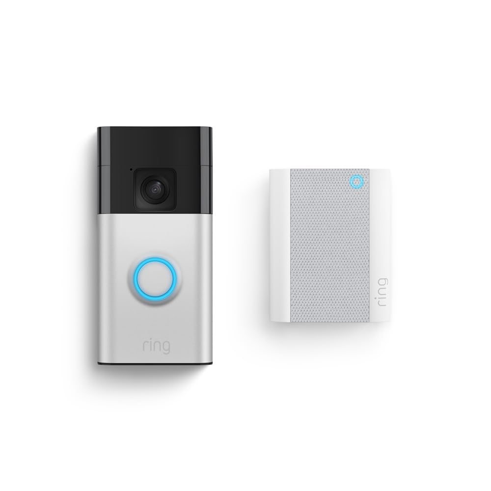 Merry & Bright Ring Battery Doorbell with Ring Chime
