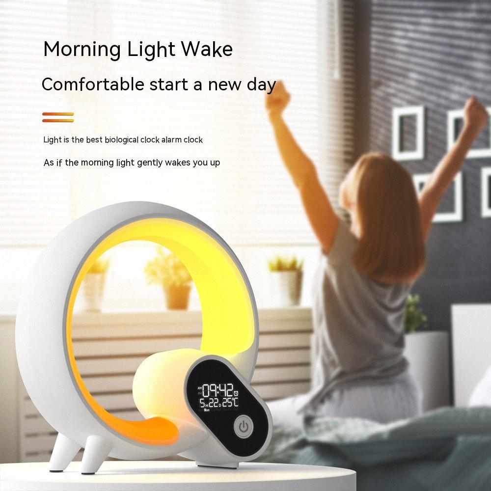 Merry & Bright Digital Display Alarm Clock Bluetooth Audio