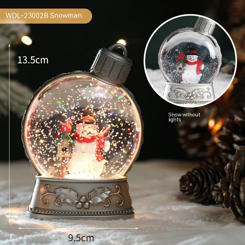 Merry & Bright Christmas Decorations LED SnowGlobe