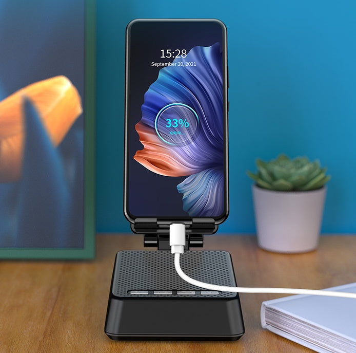 Merry & Bright iPhone Smart Wireless Bluetooth Speaker + Stand
