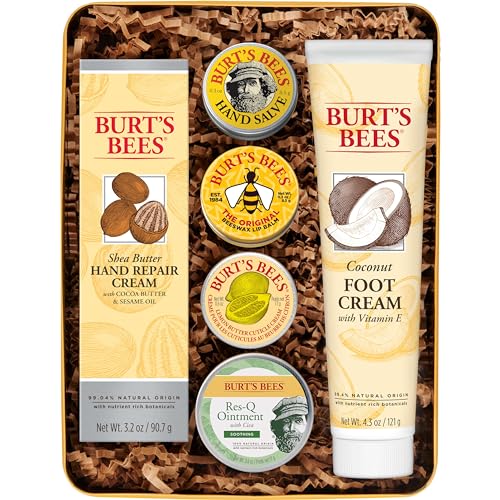 Merry & Bright Burt's Bees Classic Gift Set – 6-Piece Natural Skincare Collection