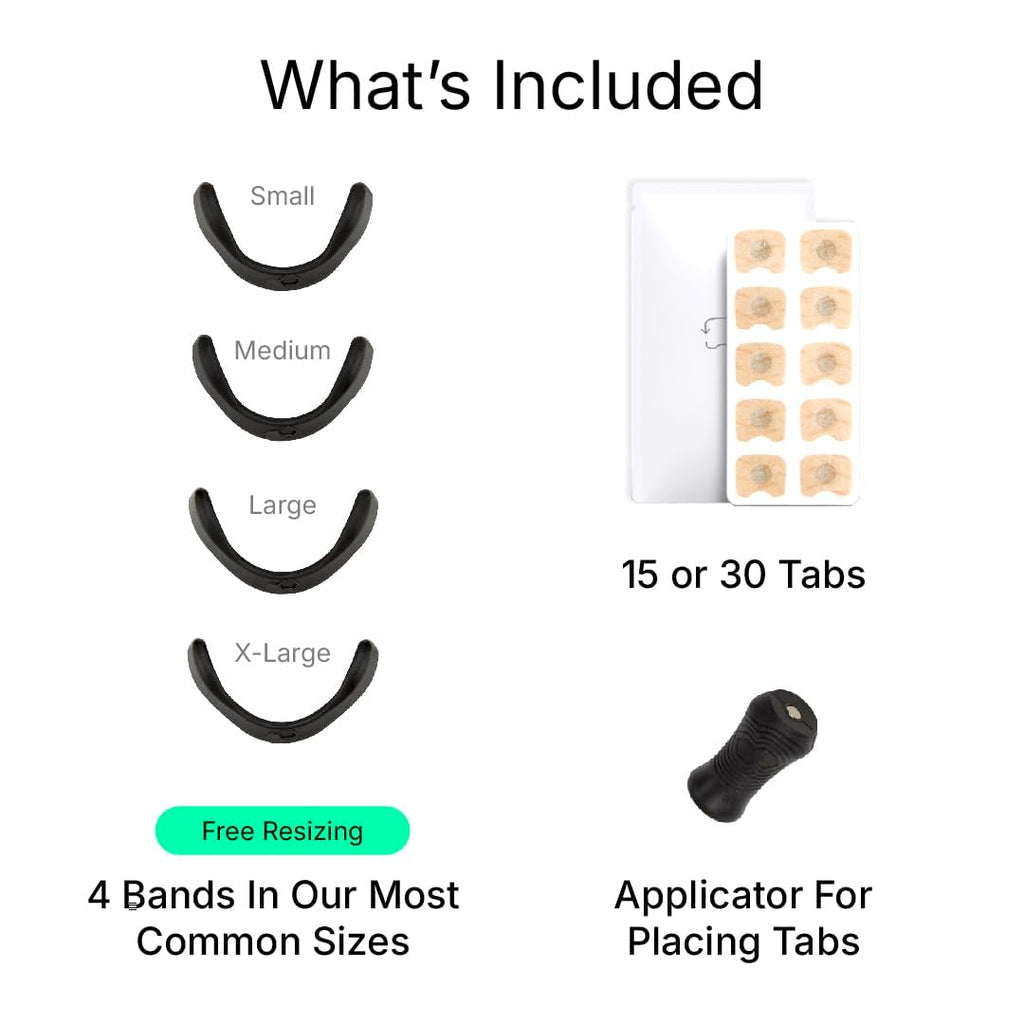 Merry & Bright Intake Breathing Nasal Strip Starter Kit (30 Count, Black)