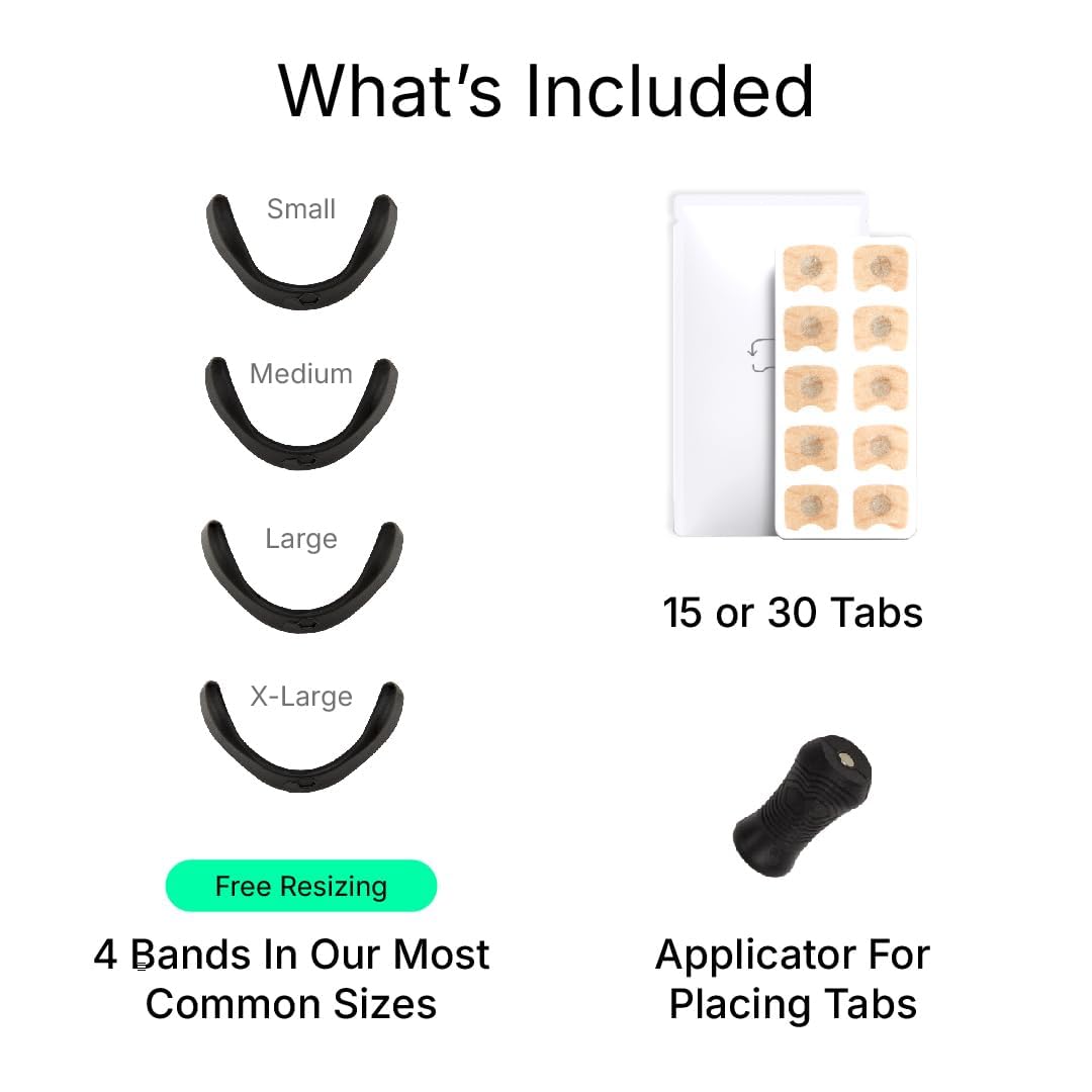 Merry & Bright Intake Breathing Nasal Strip Starter Kit (30 Count, Black)