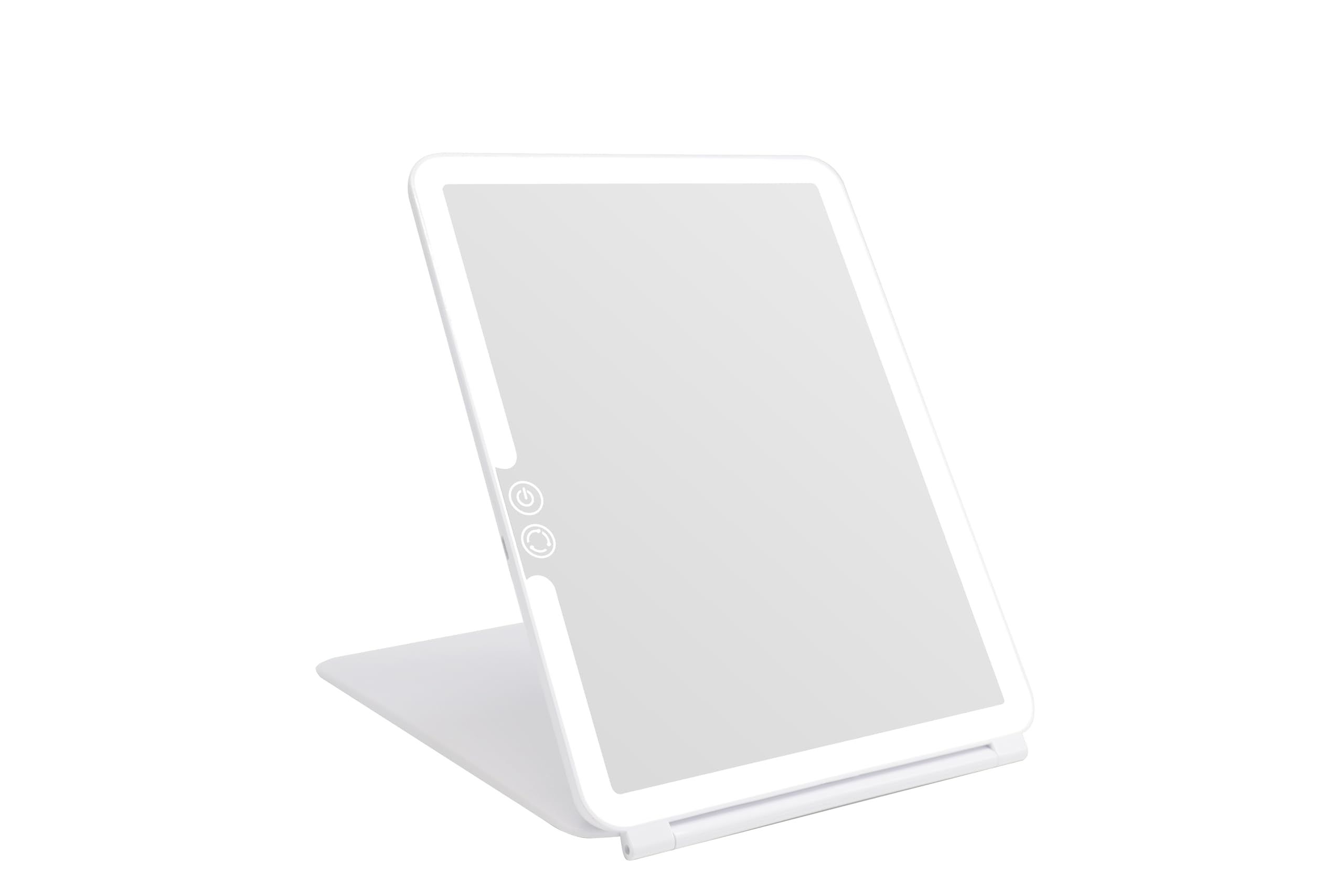 Merry & Bright Lighted Makeup Mirror – LED Touch Screen, Rechargeable