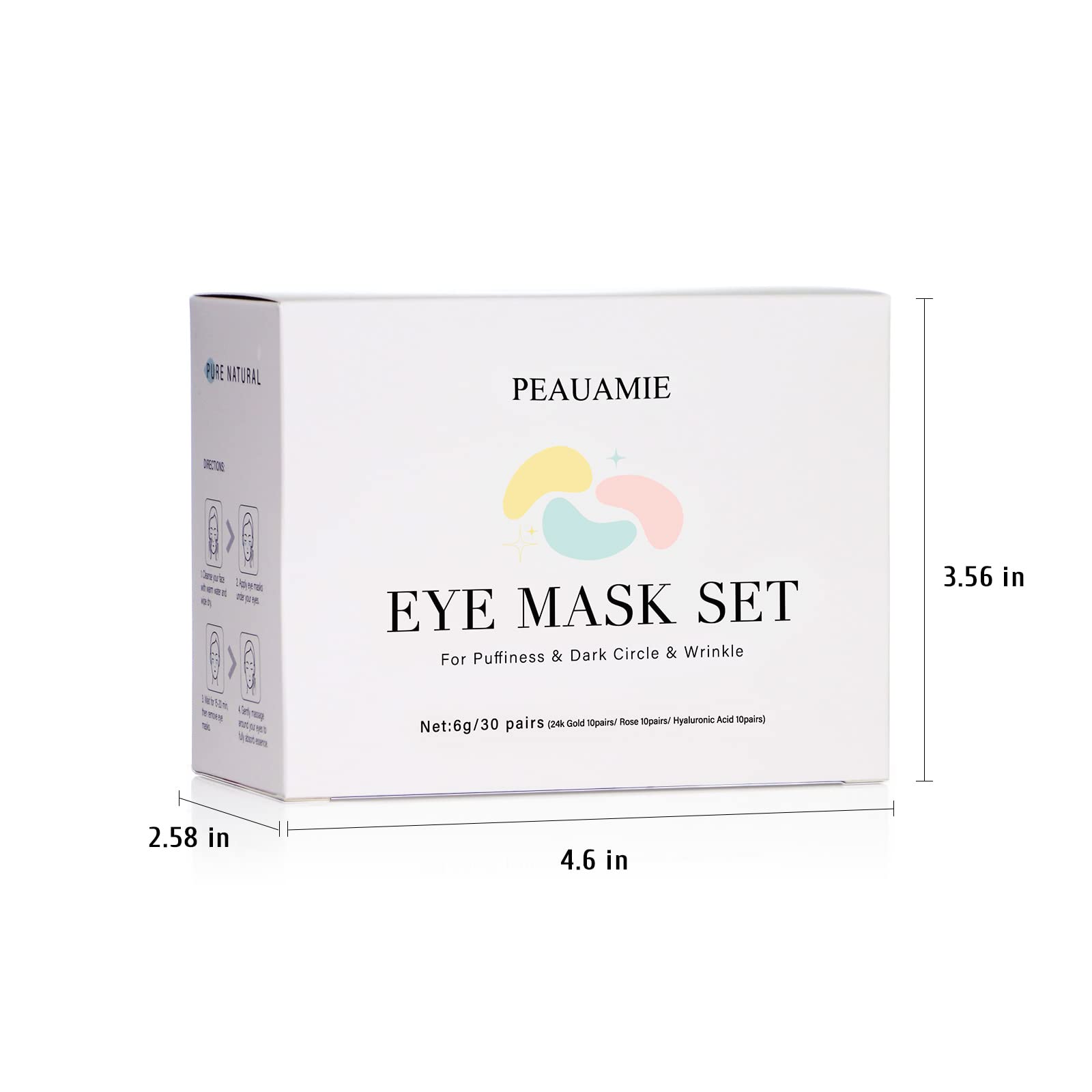 Merry & Bright Under Eye Patches Gold and Hyaluronic Acid for puffy eyes