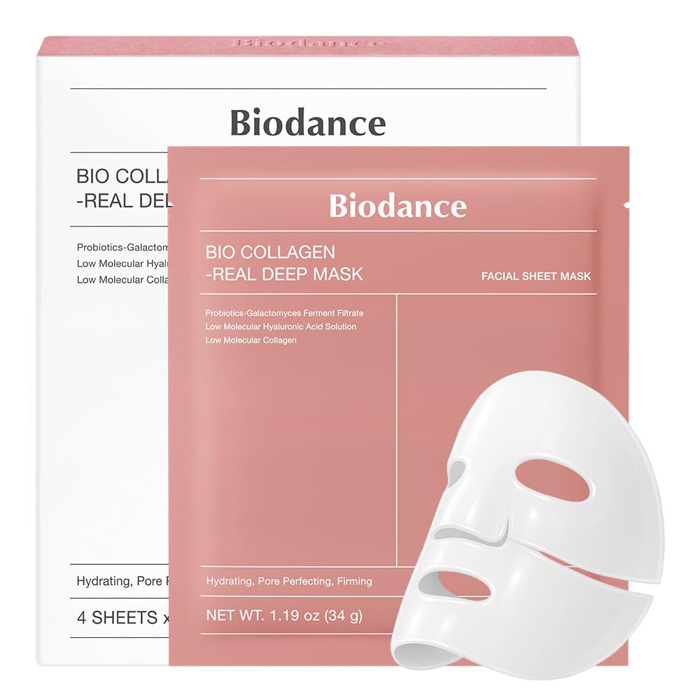 Merry & Bright  Bio-Collagen Real Deep Mask 4 Pack