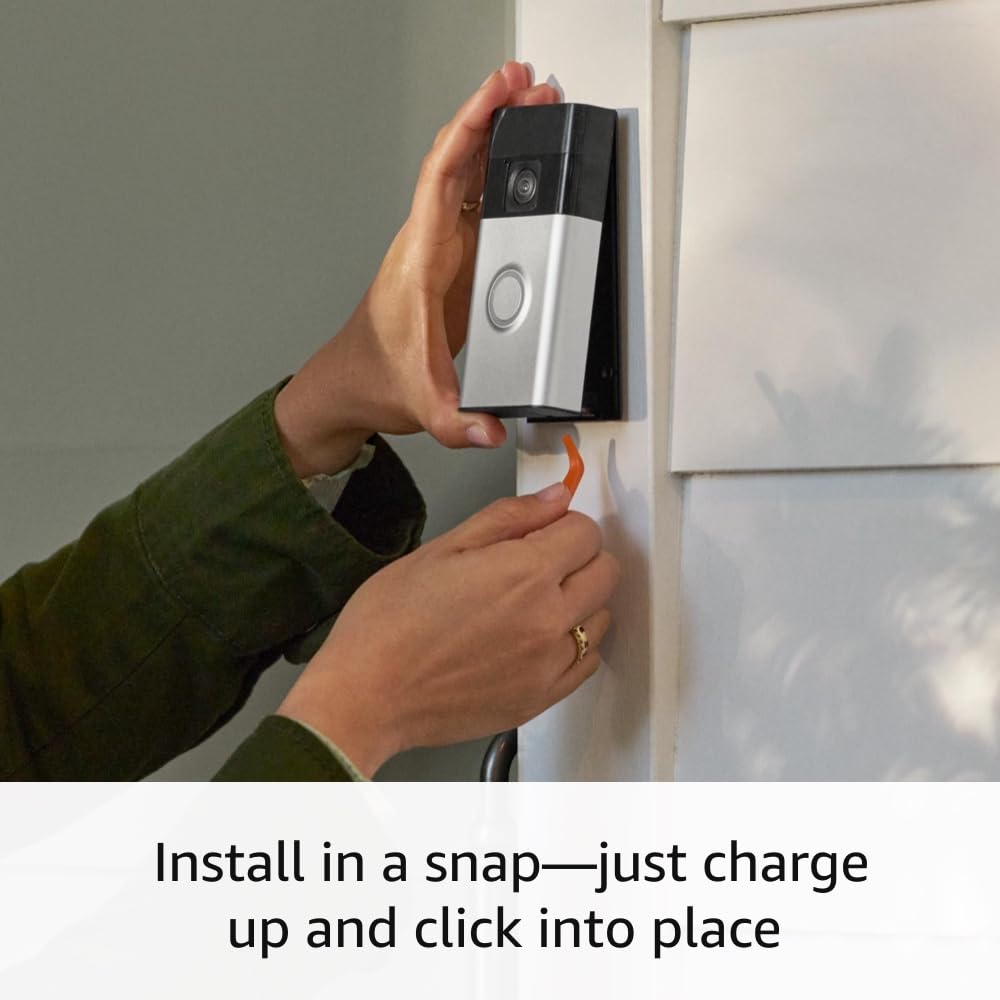 Merry & Bright Ring Battery Doorbell with Ring Chime