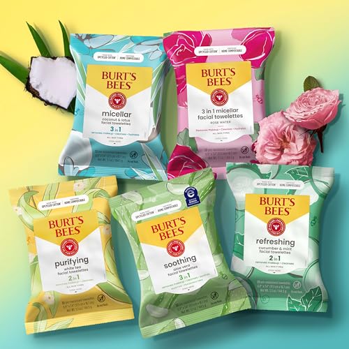 Merry & Bright Burt's Bees Soothing Facial Towelettes – Sensitive | 3 x 30 Ct.
