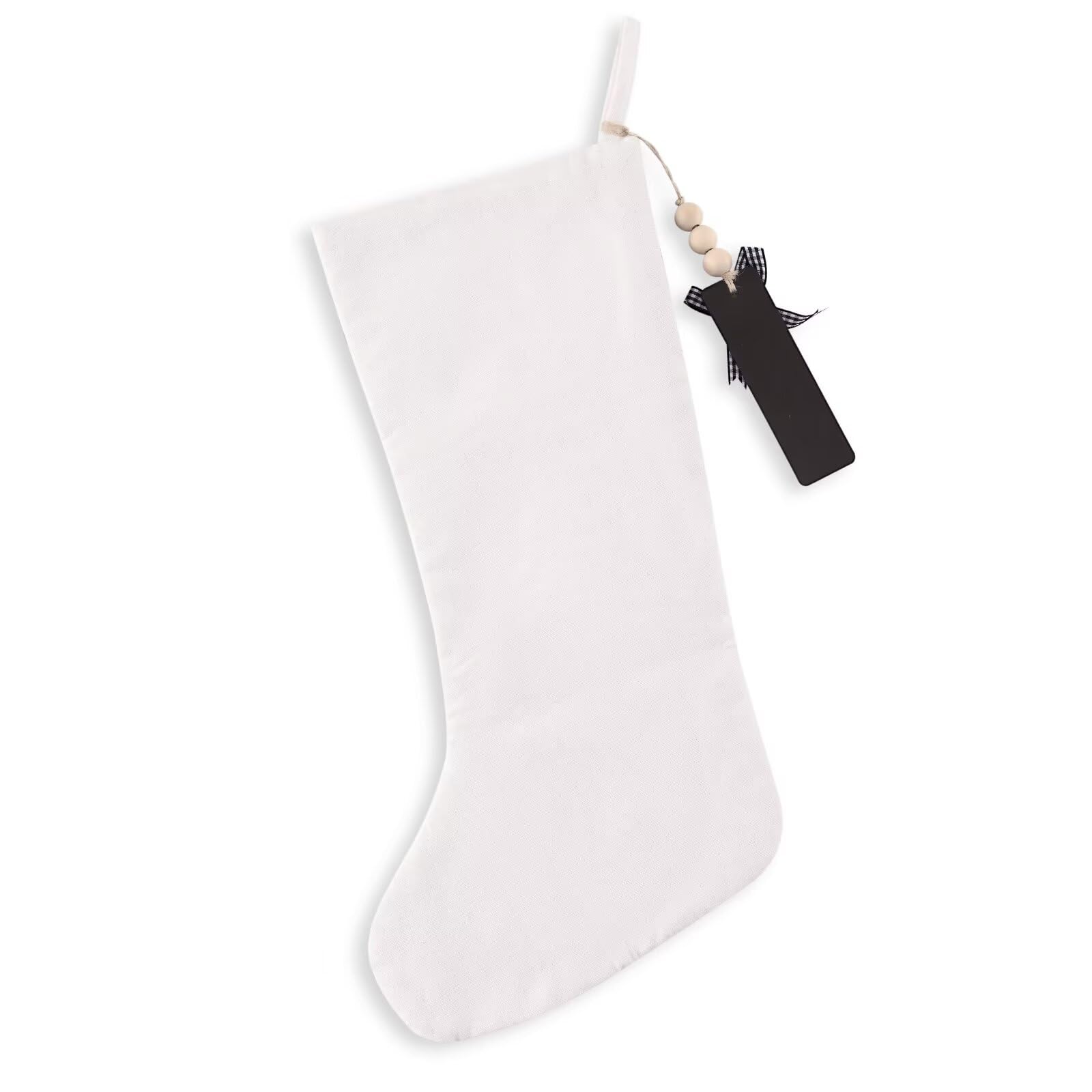 Merry & Bright Embroidered Christmas Stocking