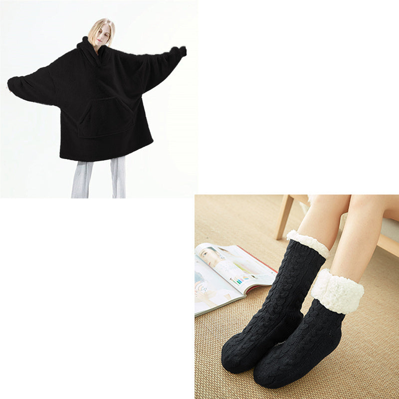 Merry & Bright Hoodie Sweatshirt With Big Pocket