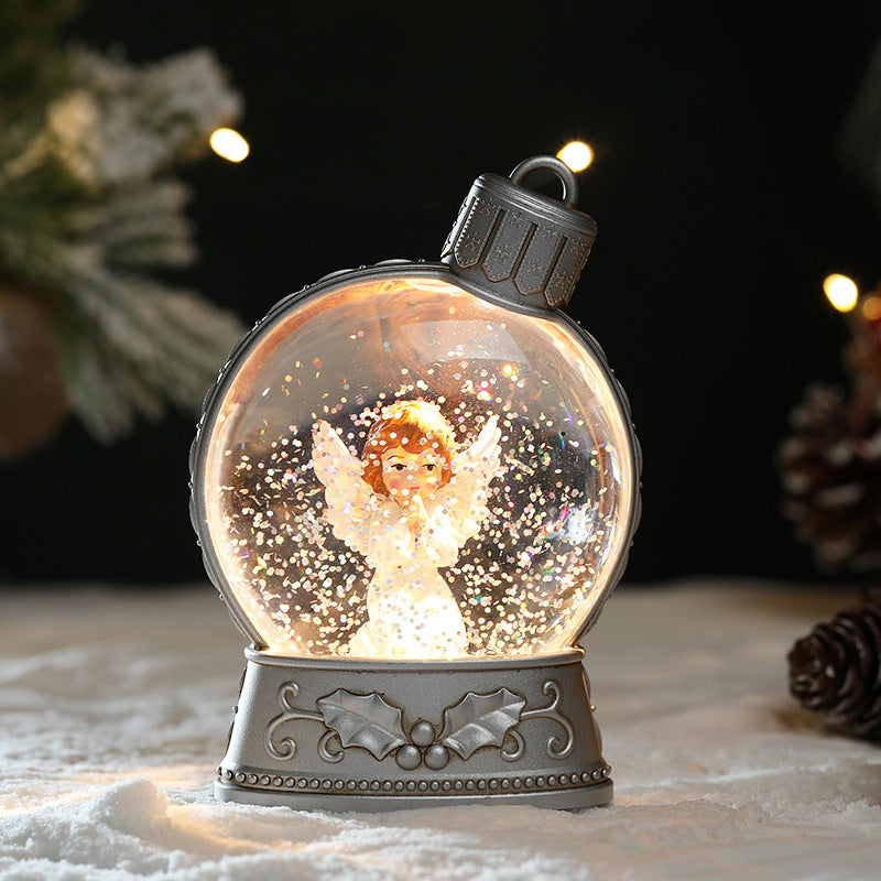 Merry & Bright Christmas Decorations LED SnowGlobe