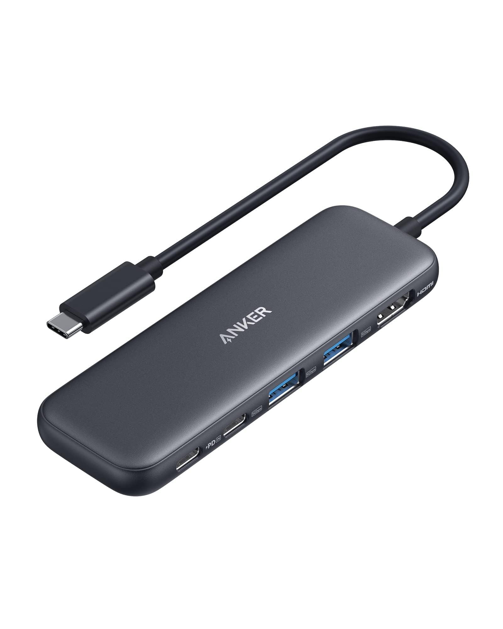 Merry & Bright Anker USB C Hub, 5-in-1 USBC