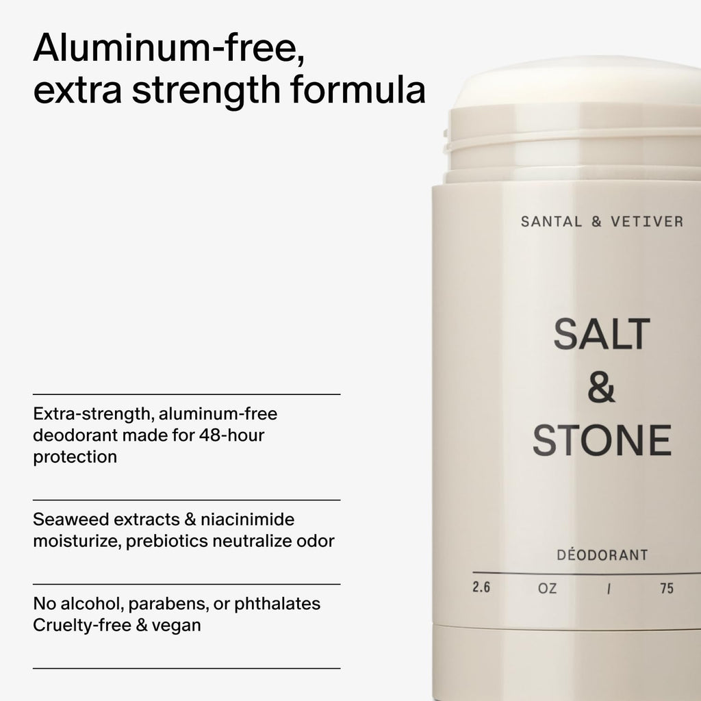Merry & Bright SALT & STONE Aluminum Free Deodoran
