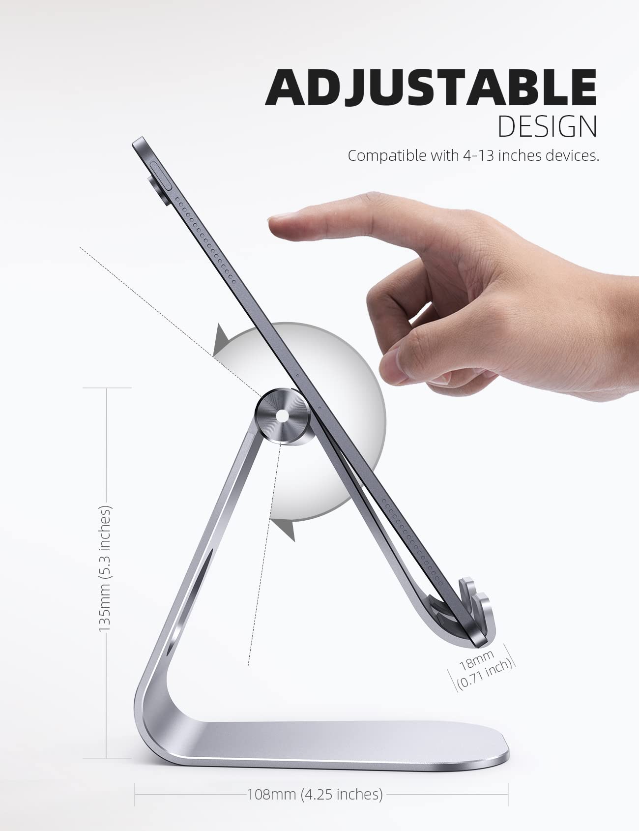 Merry & Bright Tablet Stand, Adjustable Tablet Holder