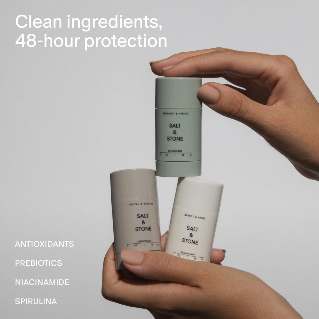 Merry & Bright SALT & STONE Aluminum Free Deodoran