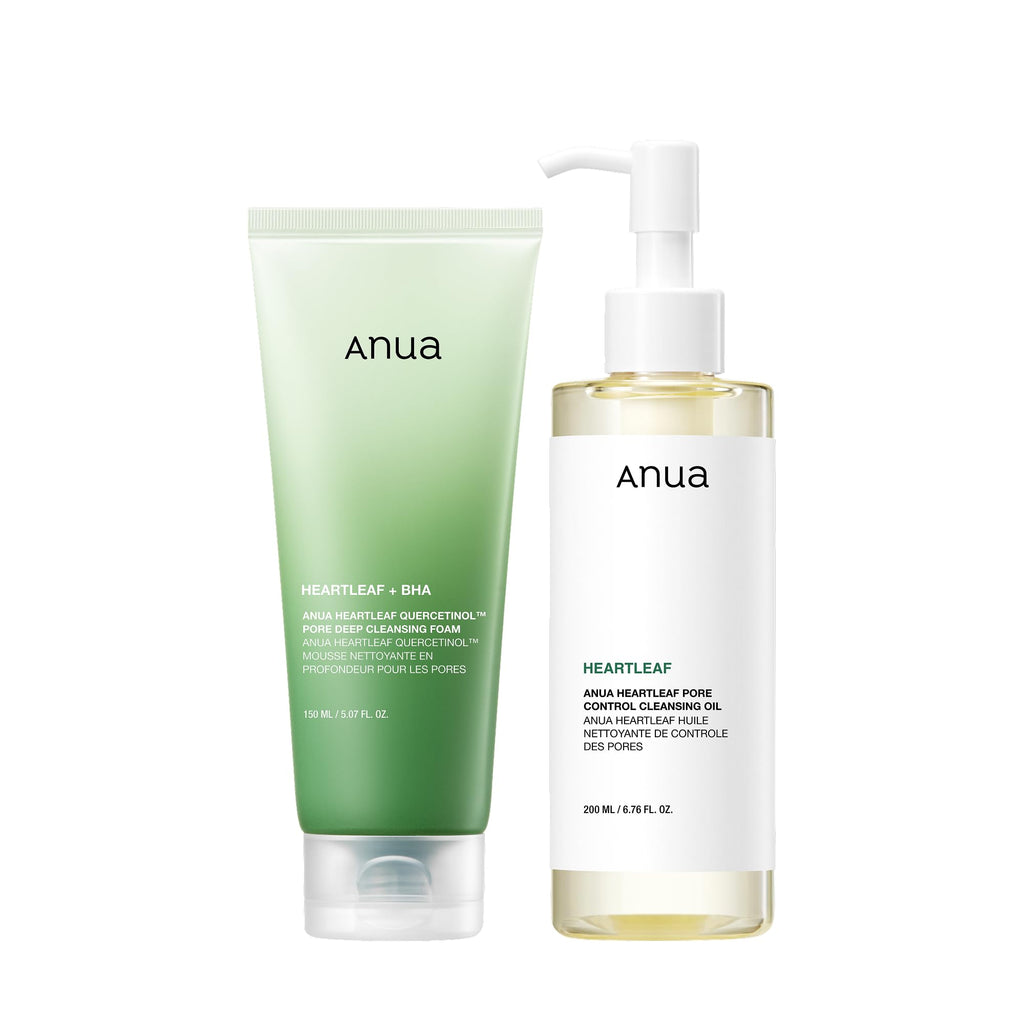 Merry & Bright Anua Heartleaf Double Cleansing Duo – Pore Control & Deep Clean