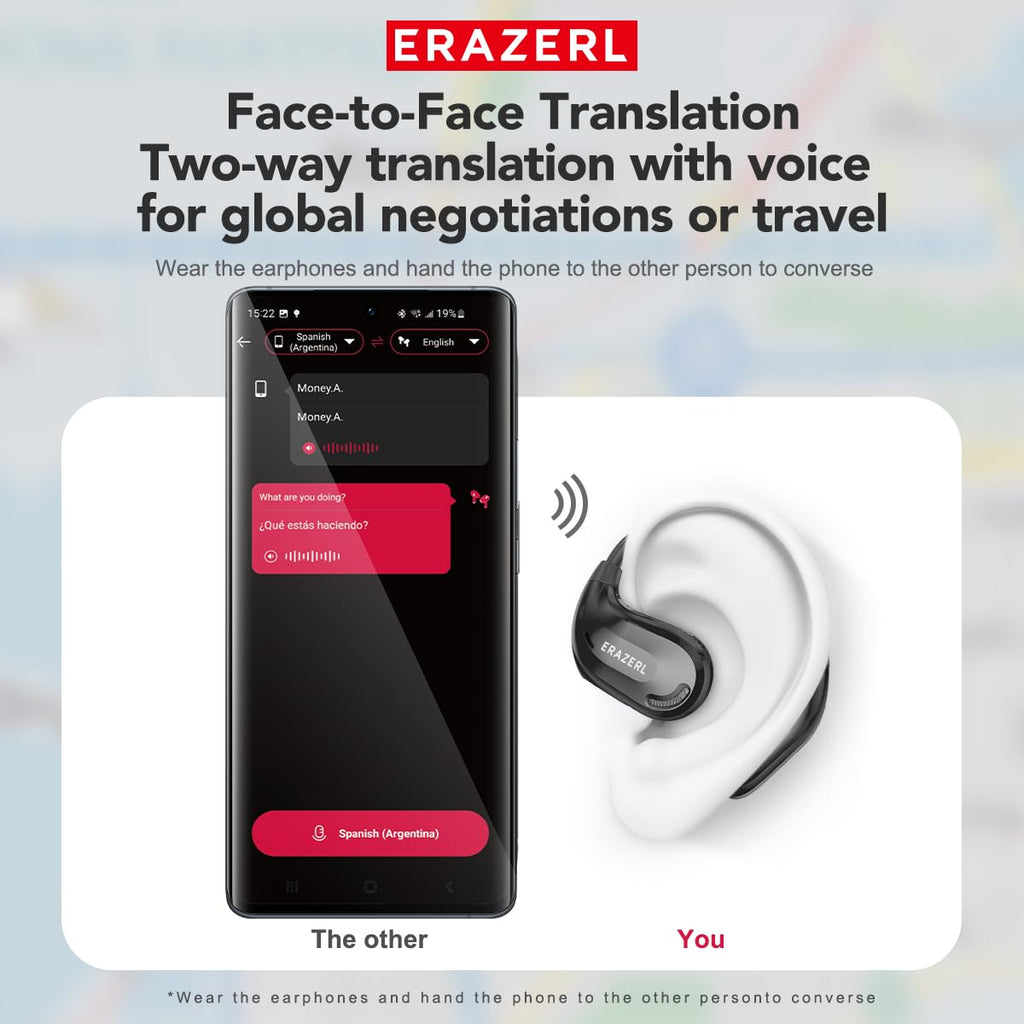 Merry & Bright AI Translation Earbuds – Real-Time Language Translation