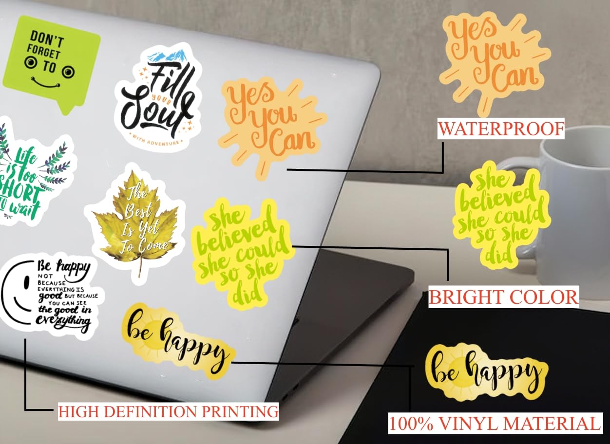Merry & Bright 300PCS Motivational Words Stickers for Adults