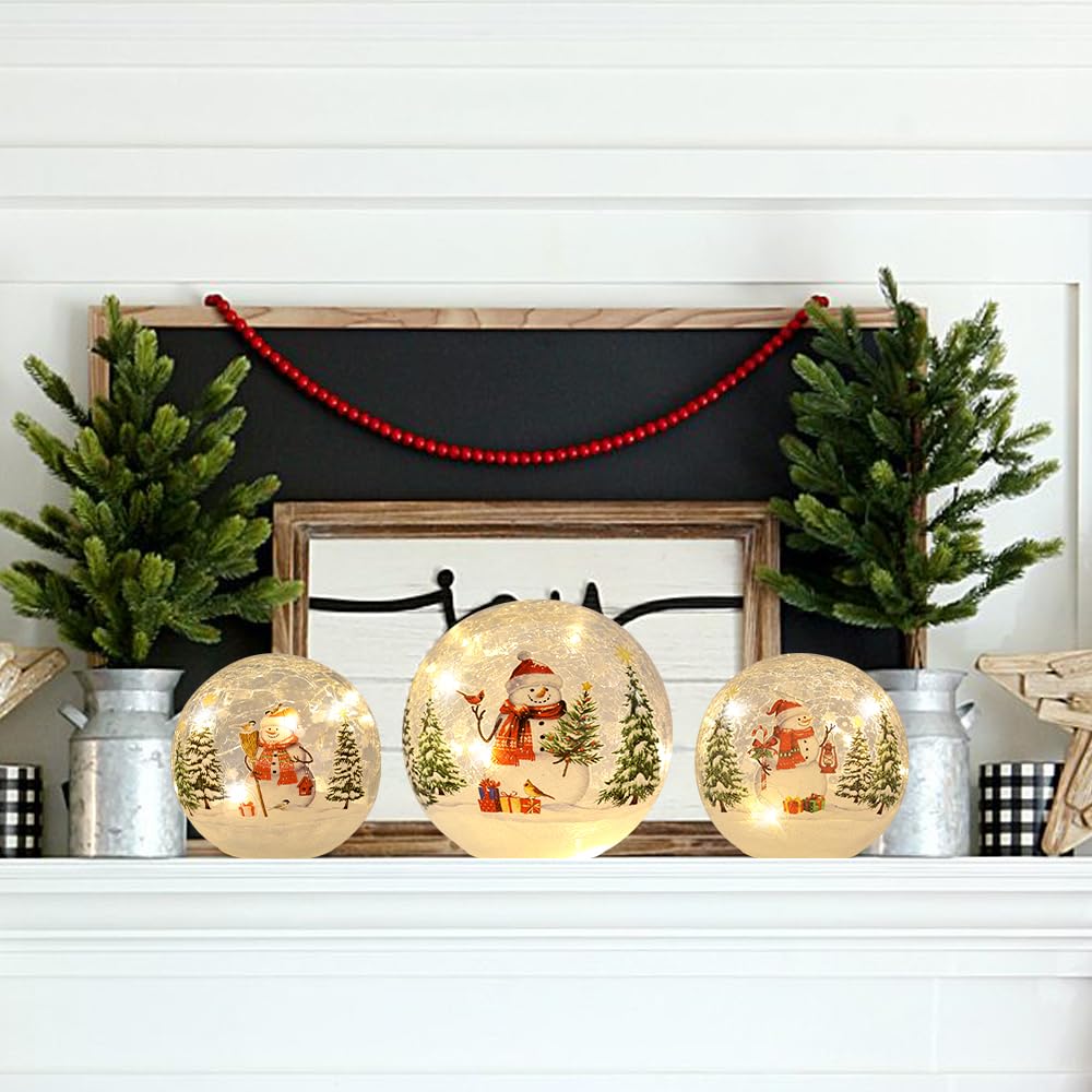 Merry & Bright: Golden Snow Globe Holiday Décor 3 Pack