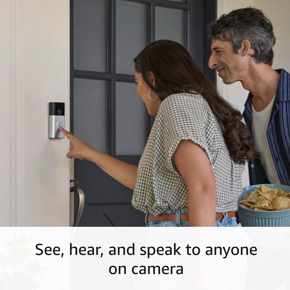 Merry & Bright Ring Battery Doorbell with Ring Chime