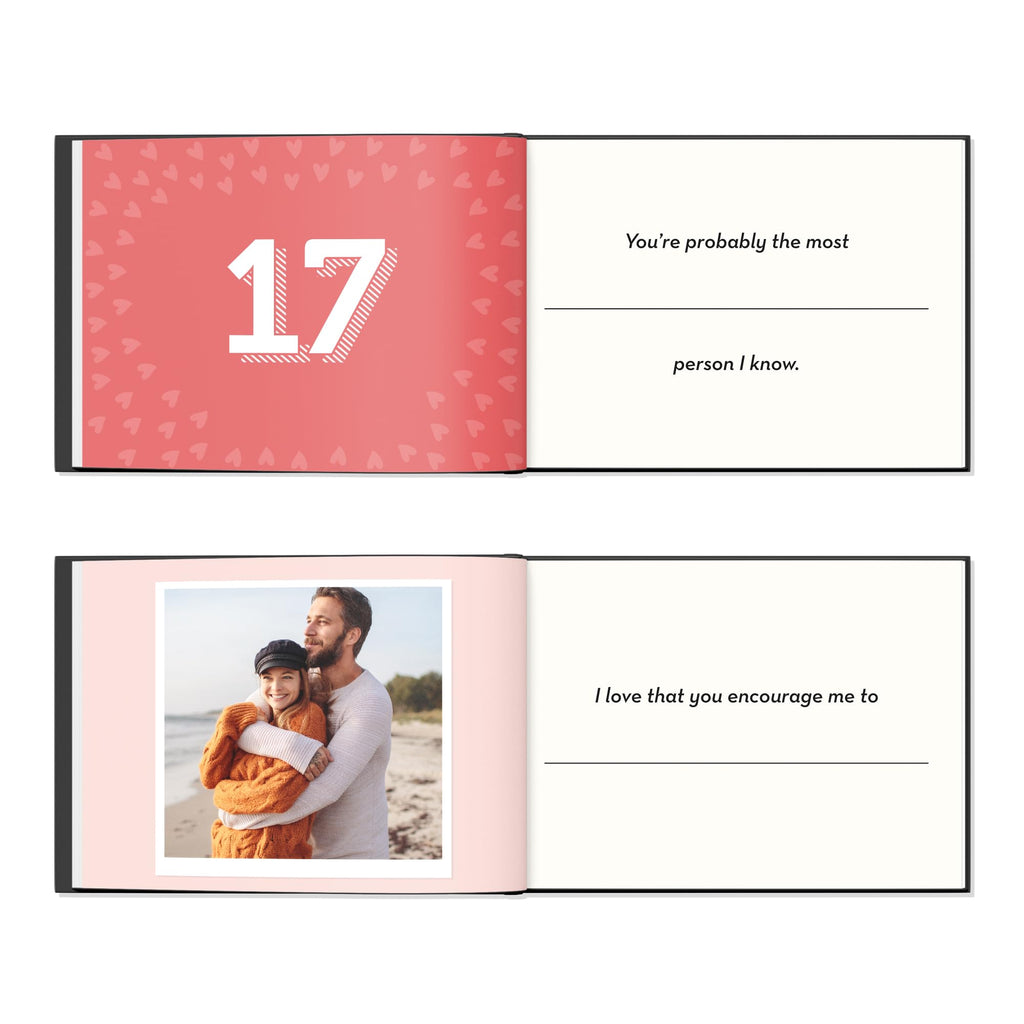 Merry & Bright Personalized “What I Love About You” Fill-in-the-Blank Book – 112 Pages