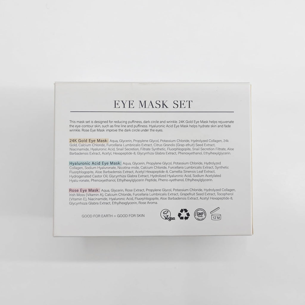 Merry & Bright Under Eye Patches Gold and Hyaluronic Acid for puffy eyes