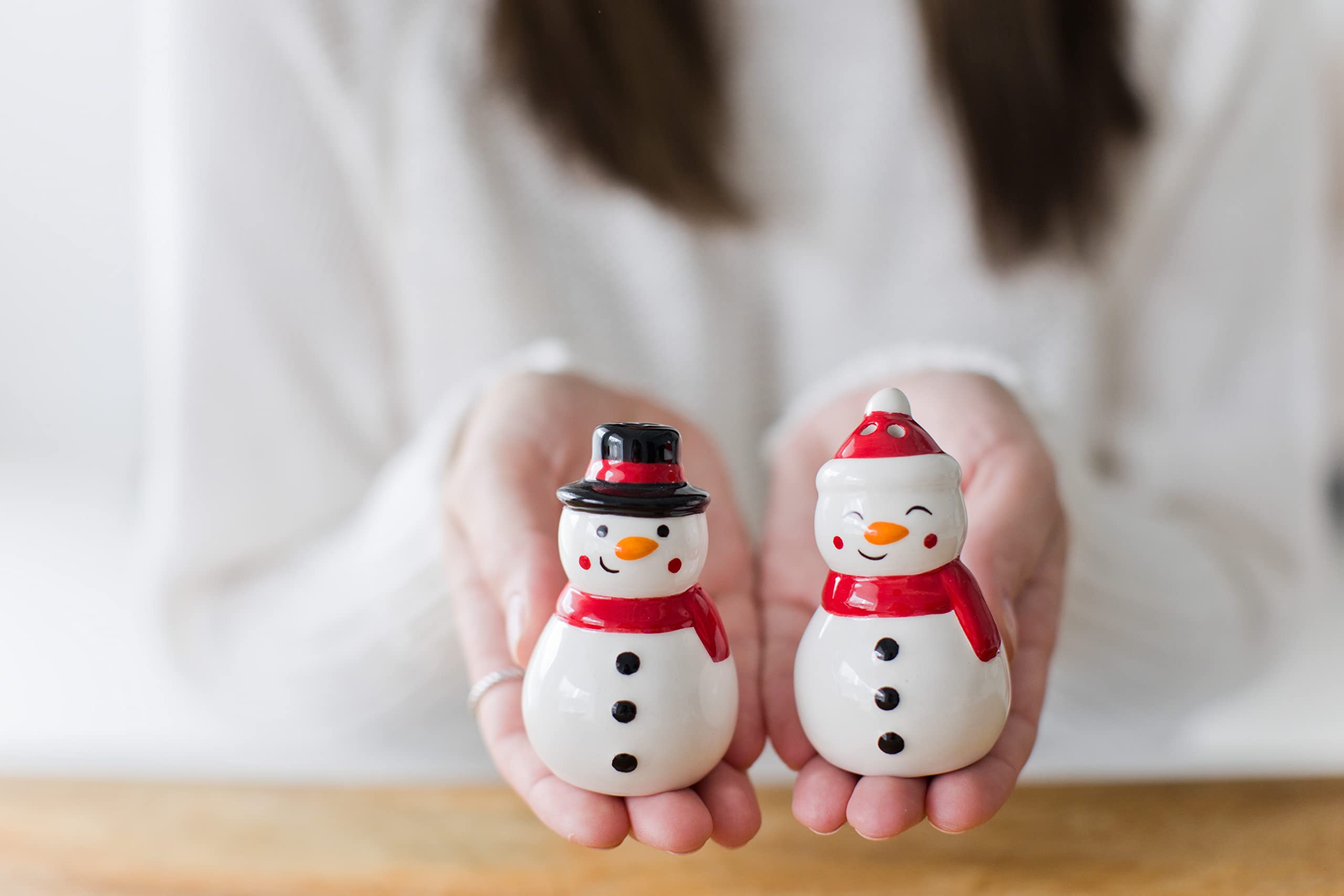 Merry & Bright: Snowman Salt & Pepper Shakers – Festive Holiday Kitchen Décor
