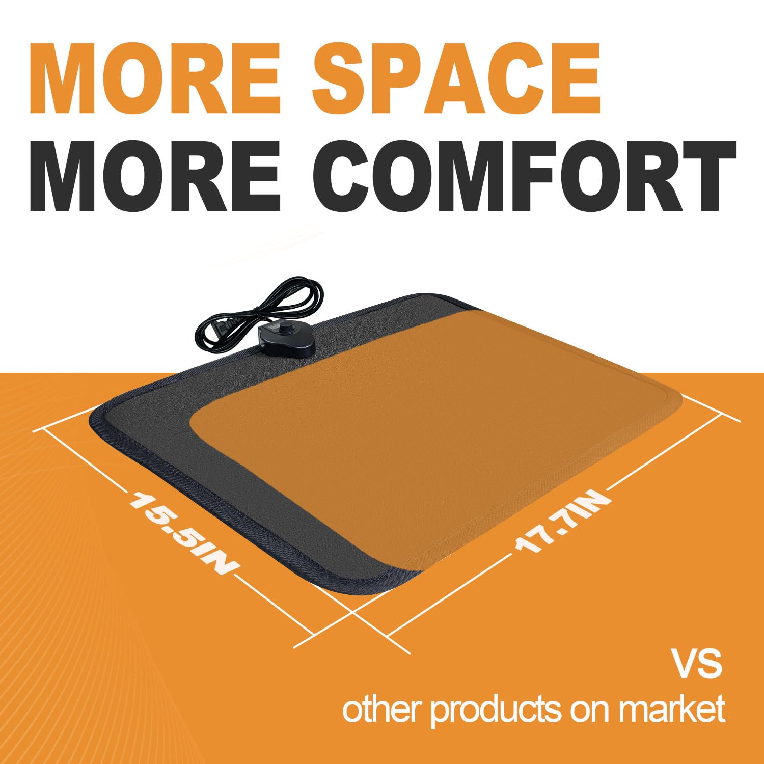 Merry & Bright Heated Foot Mat – Cozy Under Desk Warmer