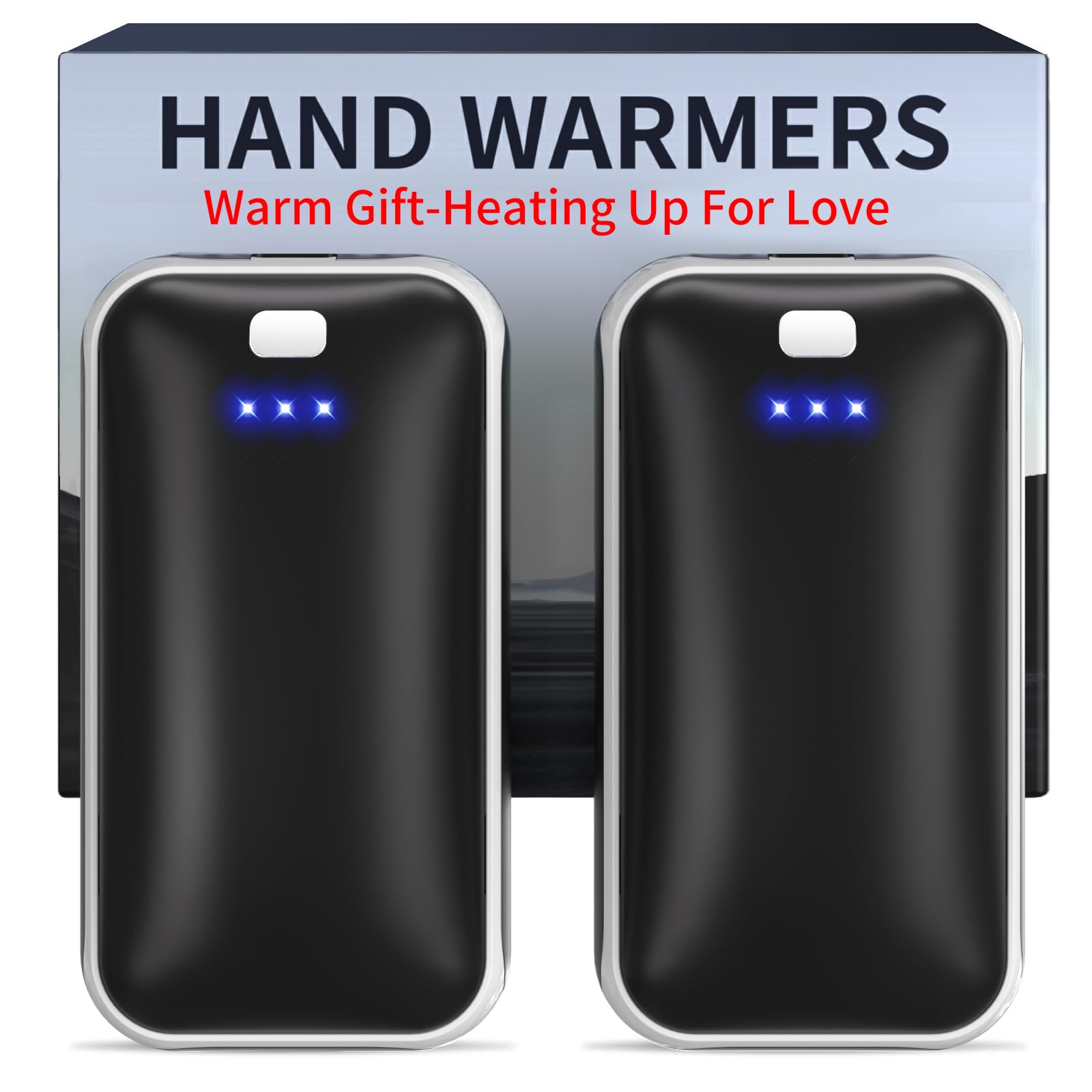 Merry & Bright Hand Warmers Rechargeable, 2 Pack
