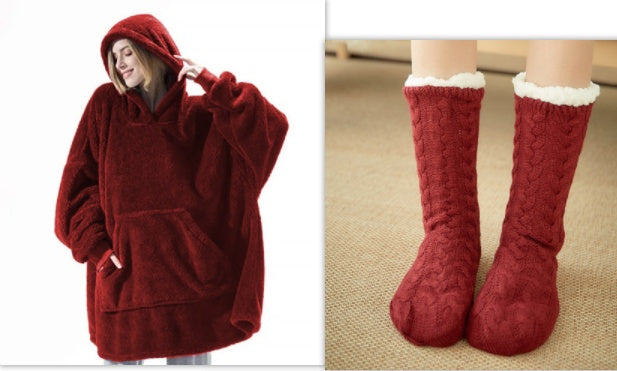 Merry & Bright Hoodie Sweatshirt With Big Pocket