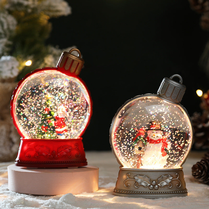 Merry & Bright Christmas Decorations LED SnowGlobe