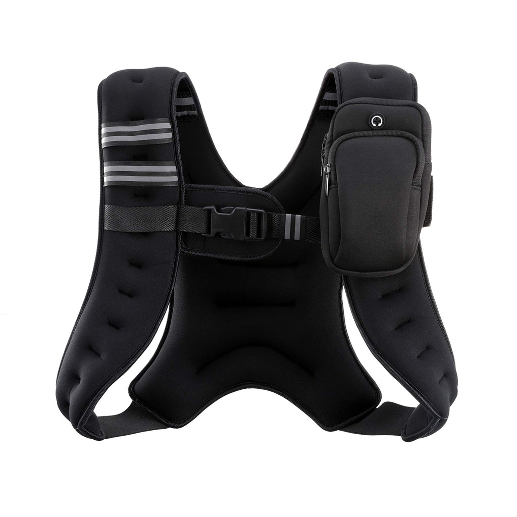 Merry & Bright 12lb Adjustable Weighted Vest – Black