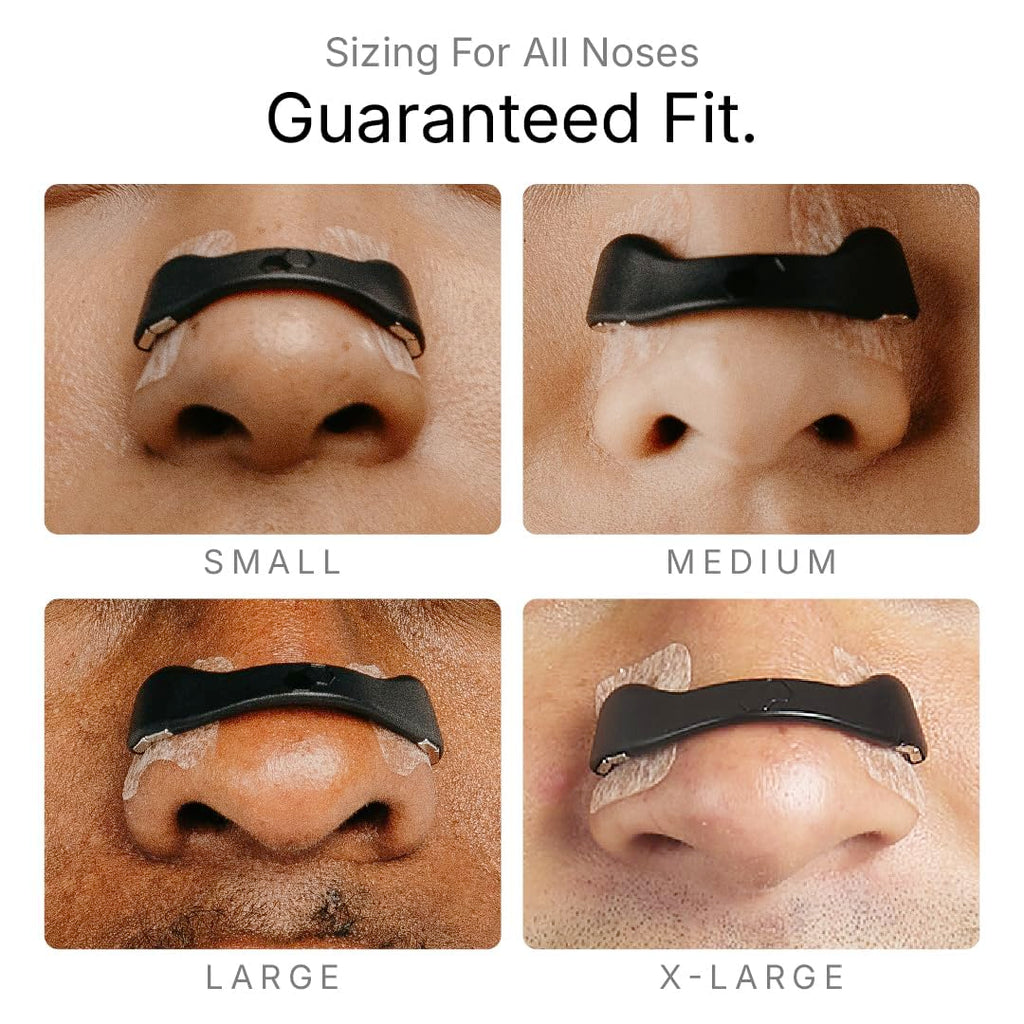 Merry & Bright Intake Breathing Nasal Strip Starter Kit (30 Count, Black)