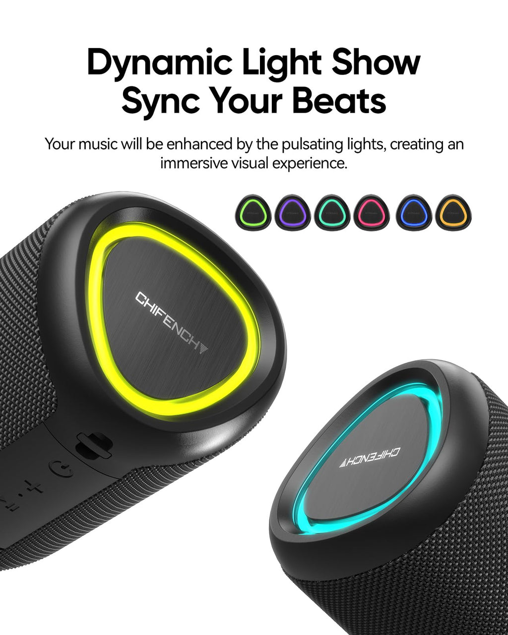 Merry & Bright Portable Bluetooth Speaker with Lights