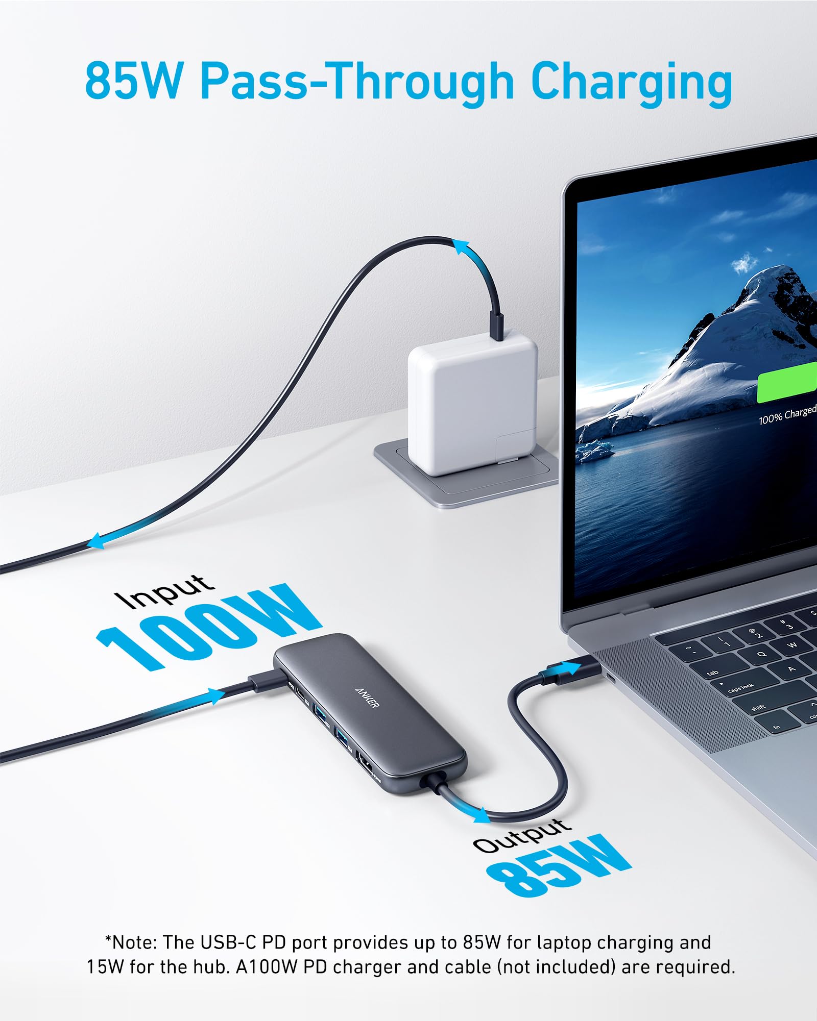 Merry & Bright Anker USB C Hub, 5-in-1 USBC