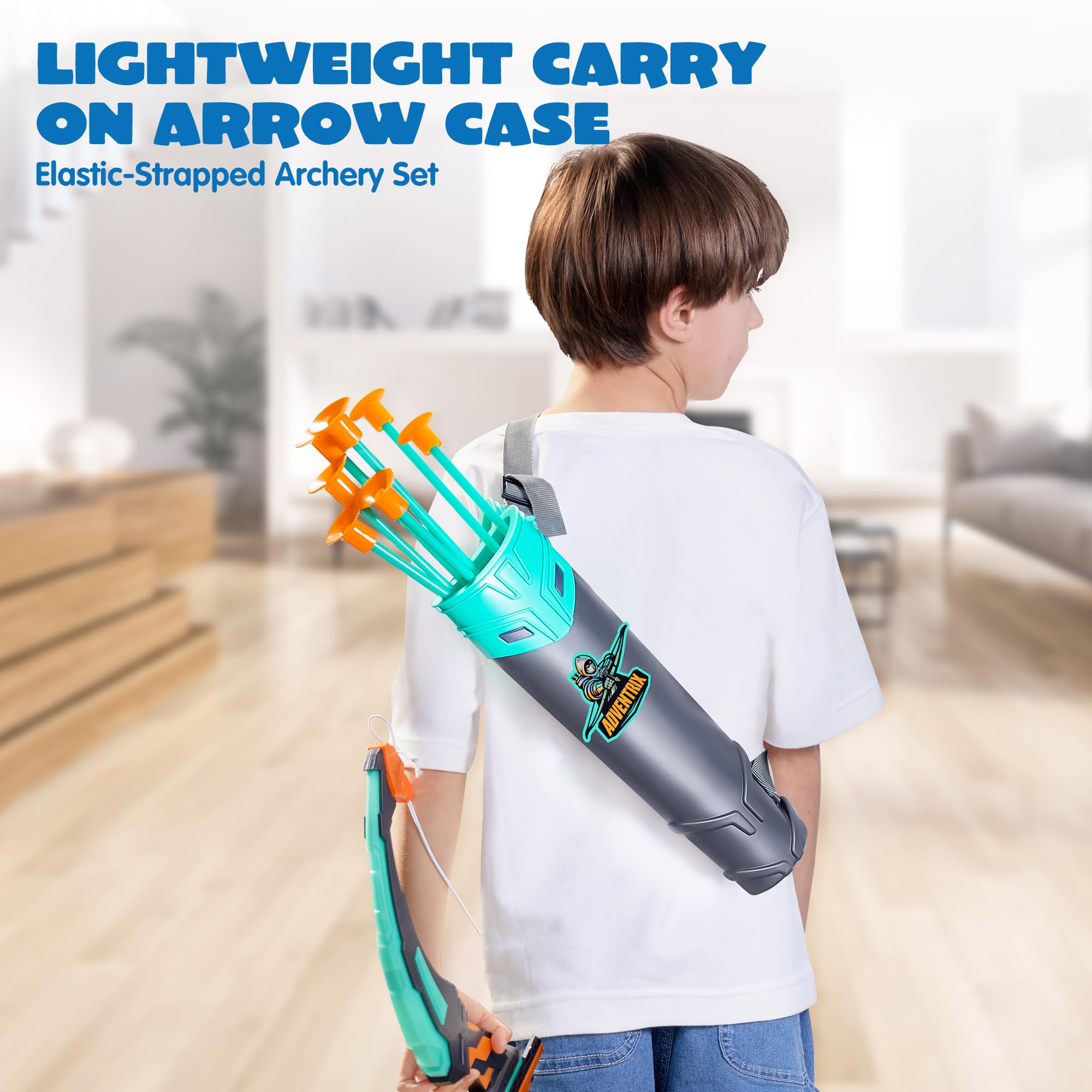 Merry and Bright Kids Archery Set – LED Bow with Suction Cup Arrows