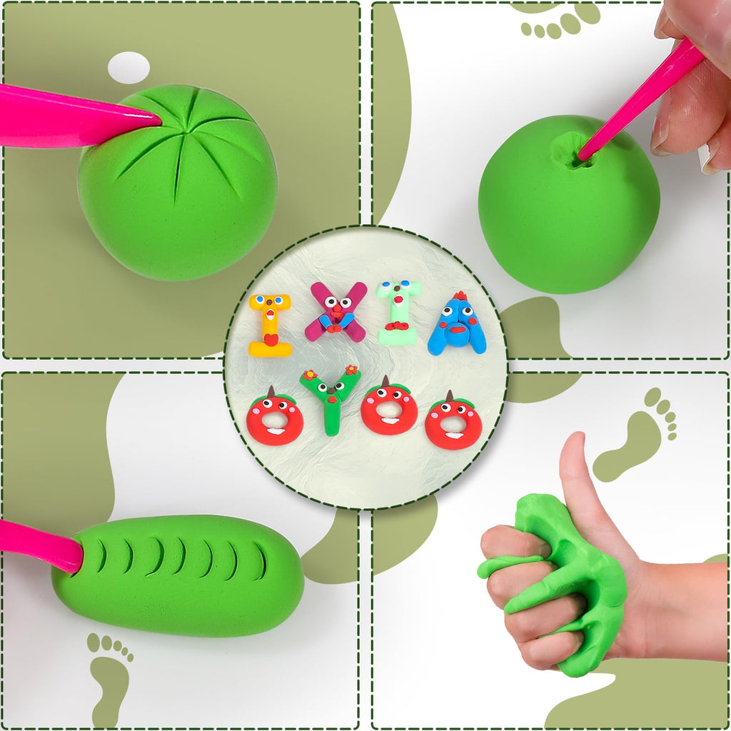 Merry & Bright  30-Color Modeling Clay Kit with Tools for Kids
