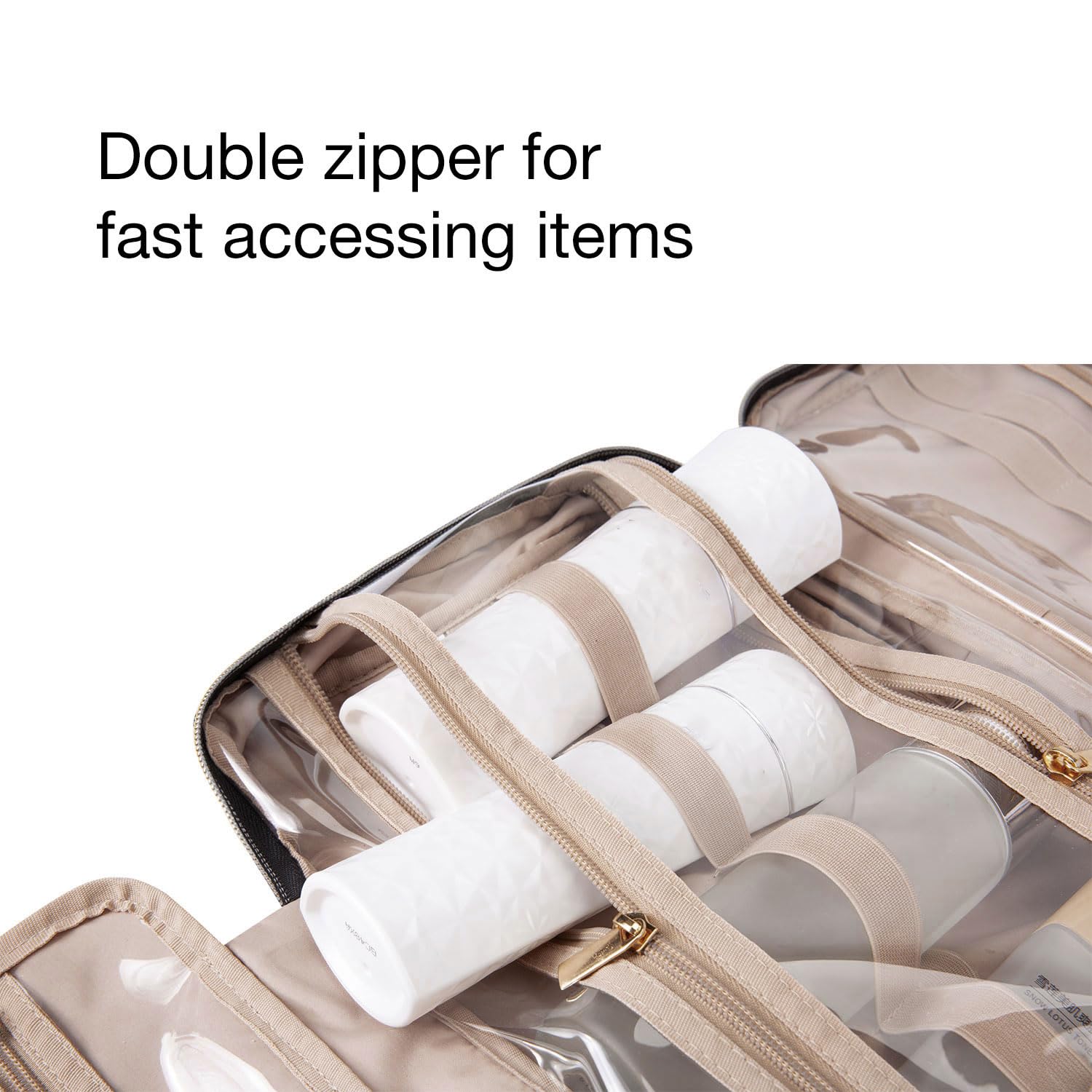 Merry & Bright Travel Toiletry Bag – Large Capacity Hanging Organizer