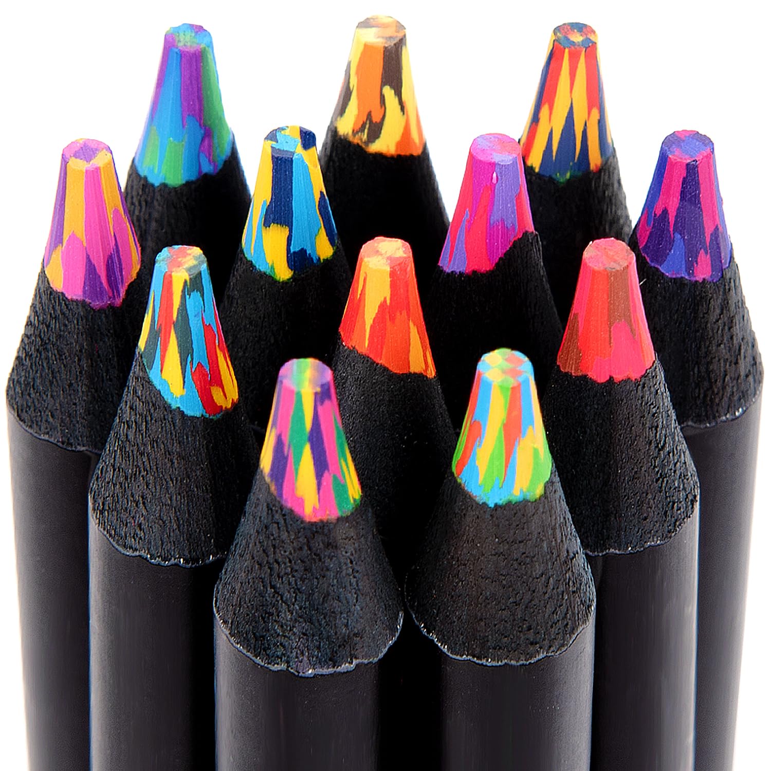 Merry & Bright 12-Color Rainbow Pencils – Creative Art Gift Set