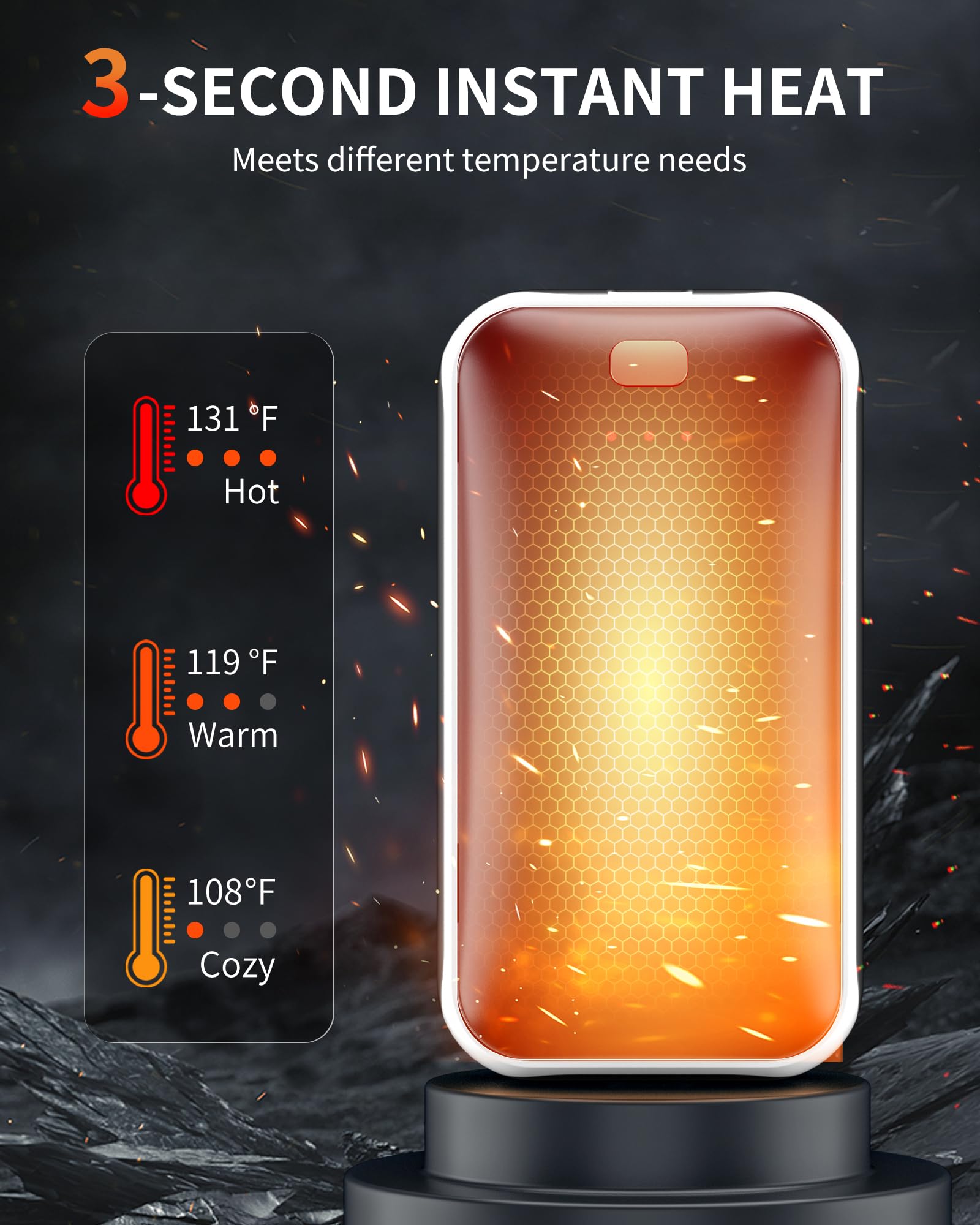 Merry & Bright Hand Warmers Rechargeable, 2 Pack
