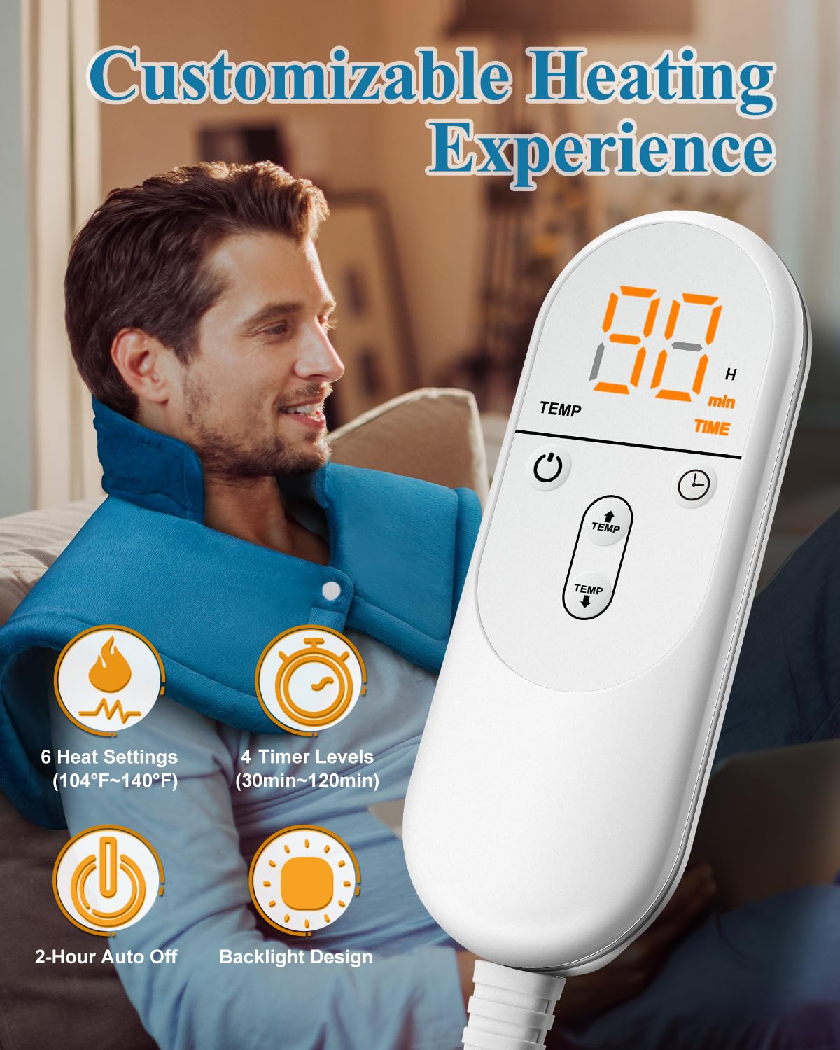 Merry & Bright Neck & Shoulder Heating Pad – Soothing Warmth & Relaxation