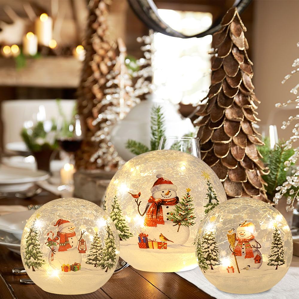 Merry & Bright: Golden Snow Globe Holiday Décor 3 Pack
